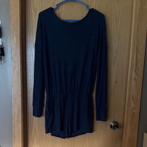 Black Long Sleeve Romper